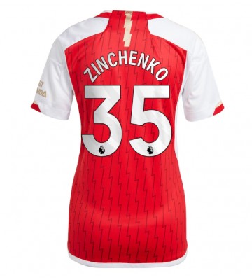 Arsenal Oleksandr Zinchenko #35 Hjemmebanetrøje Dame 2023-24 Kort ærmer